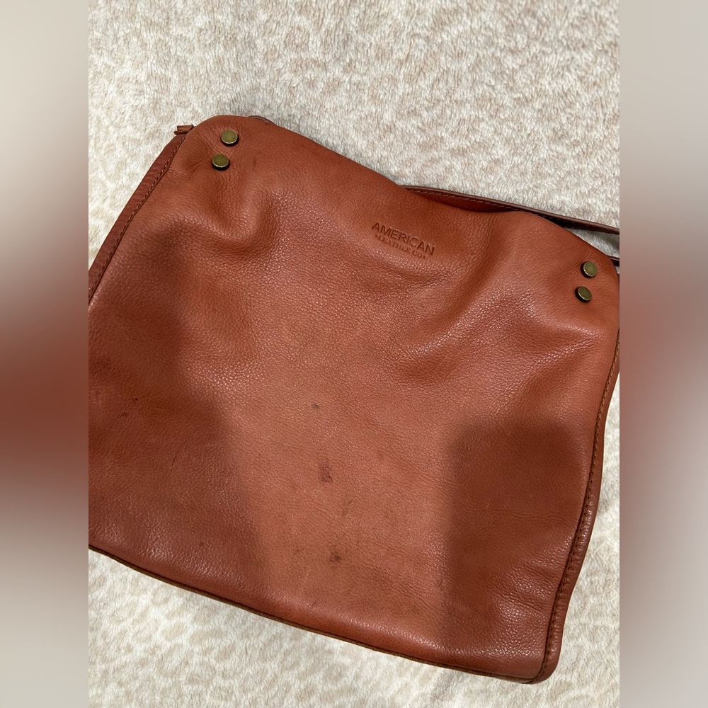 American Leather Co Leather Satchel - Picture 6 of 9